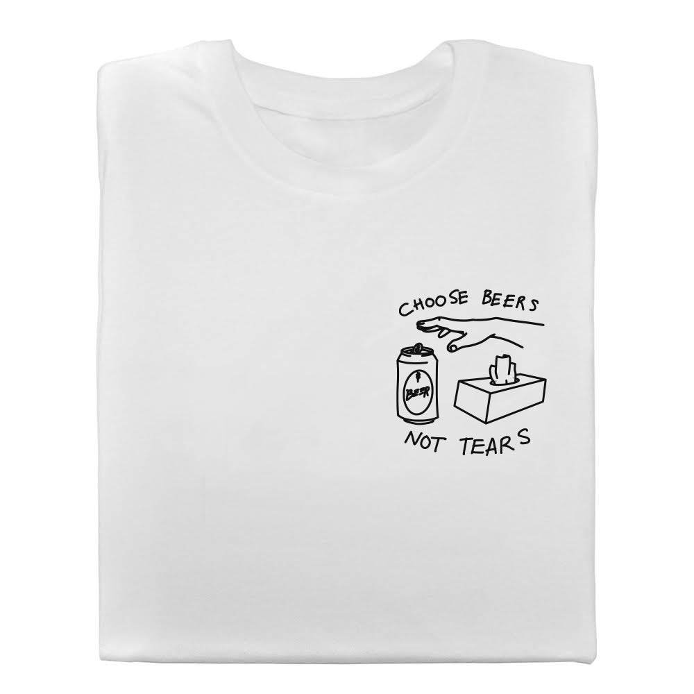 Choose Beers White T-Shirt 100% Cotton